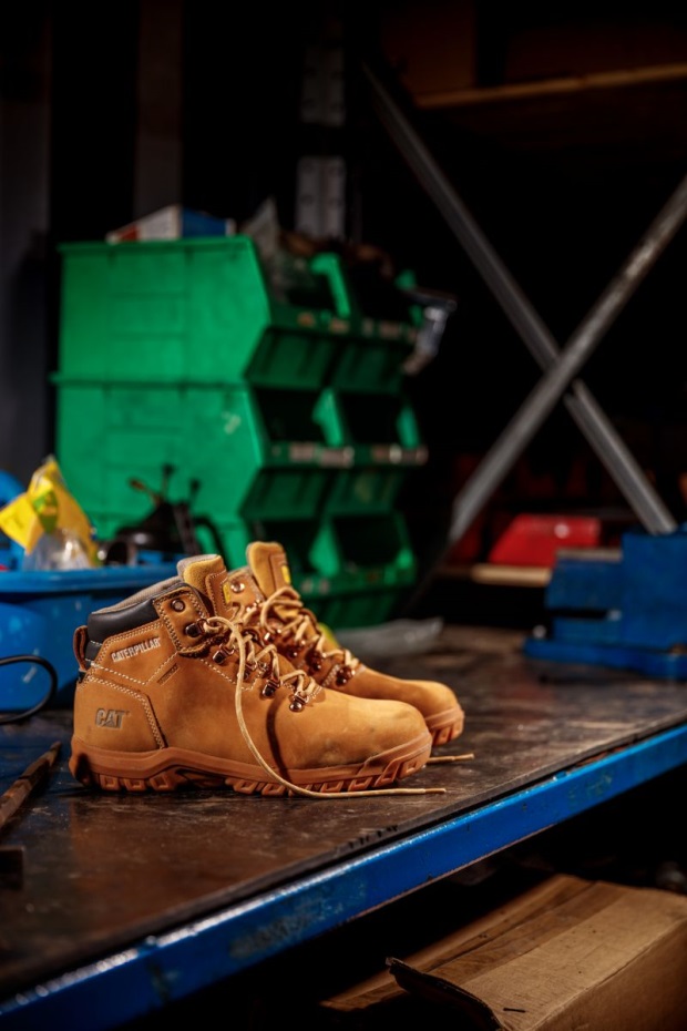 Caterpillar Mae Steel Toe S3 Hro Sr Sra Arbetsstövel Honung återställning - Bild 7